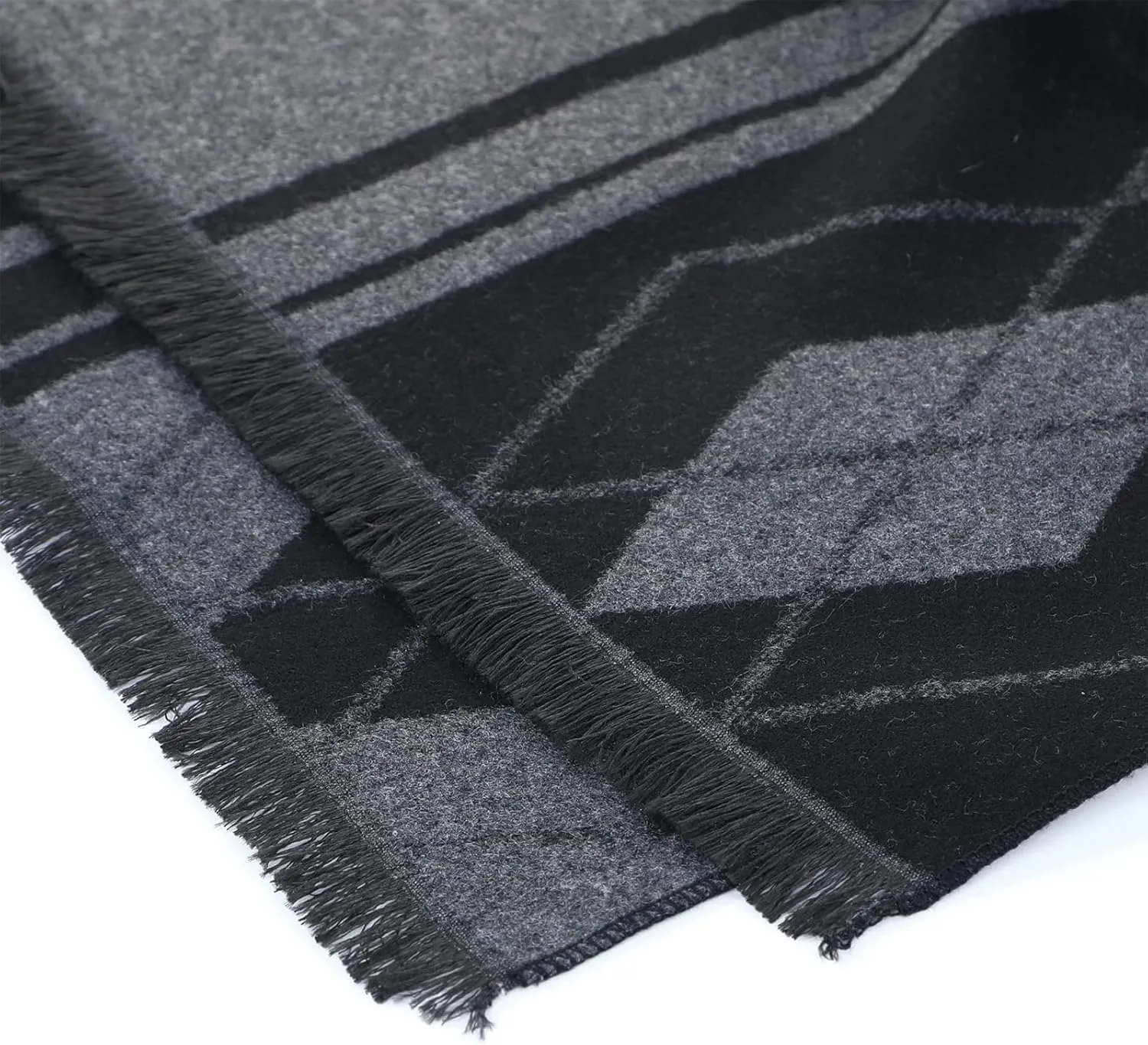 American Trends Mens Winter Warm Long Soft Scarf Plaid Tassel Scarf for Men Soft Classic Scarves