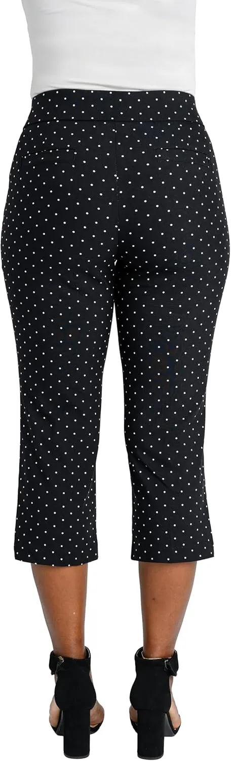 Briggs New York Womens Pull on Capri L Pocket