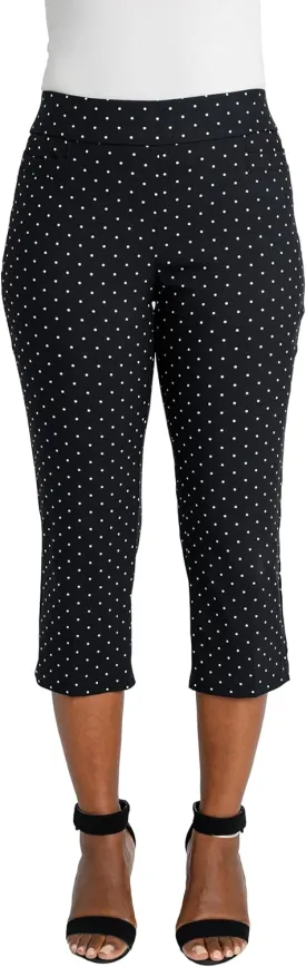 Briggs New York Womens Pull on Capri L Pocket