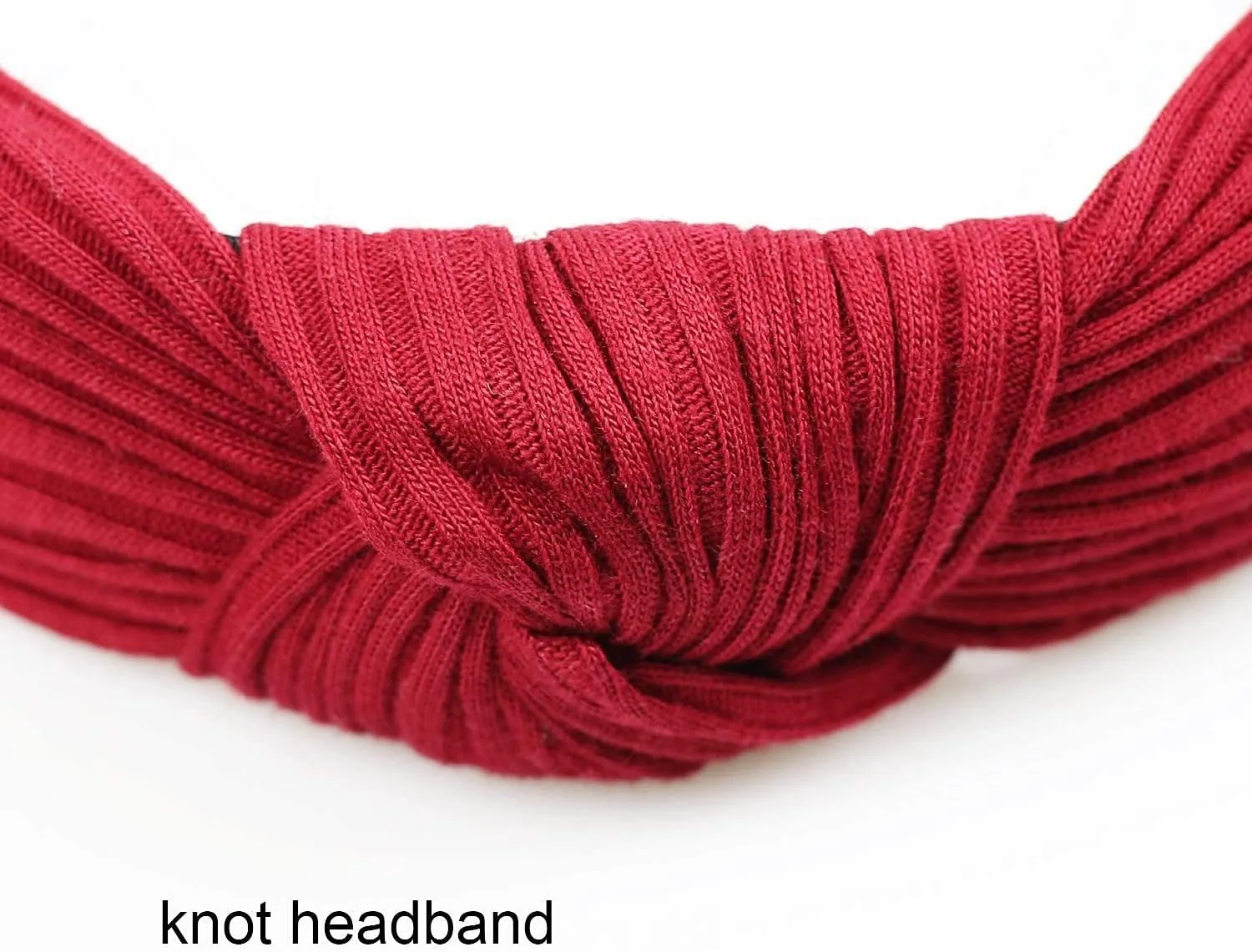 DRESHOW 8 Pack Knotted Headbands for Women Wide Turban Headband Yoga Exercise Ribbing Hair Hoop Hair Bands Accessories