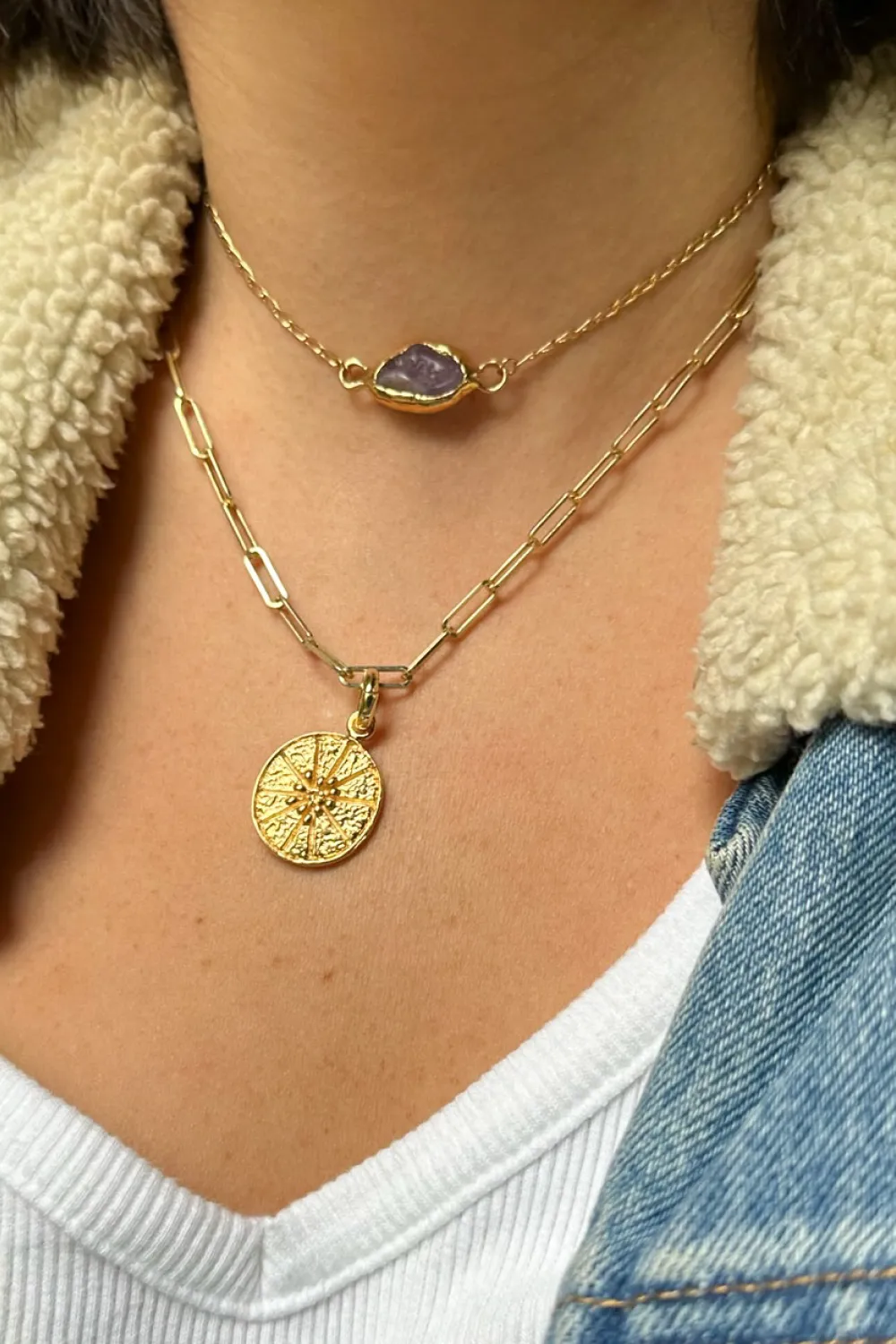 Gold Link Chain Necklace