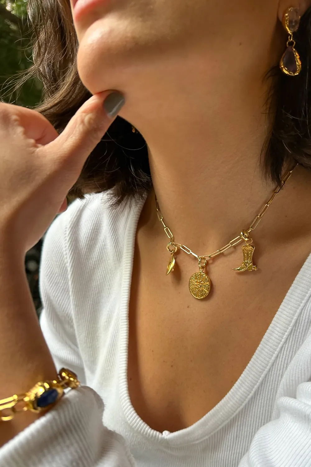 Gold Link Chain Necklace