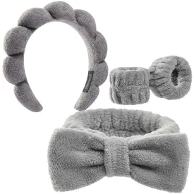 Headbands for Women - Spa Headband and Wristband Set - Headband for Washing Face,Facial Mask,Makeup and Skin Care,Gifts for Women and Teen Girl Gifts Trendy Stuff
