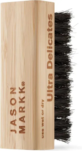 Jason Markk Ultra Delicate Shoe & Hat Cleaning Brush, Soft Bristles, Bamboo Wood