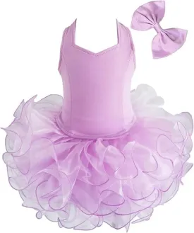 Jenniferwu 2pieces Infant Toddler Baby Newborn Little Girl's Pageant Party Birthday Shell Dress G600LILA (12-18M)