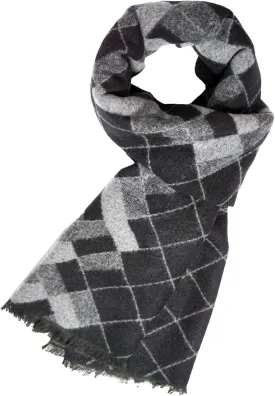 Mens Cashmere Winter Scarf Soft Warm Wool Scarves Plaid Tassel Scarf for Men