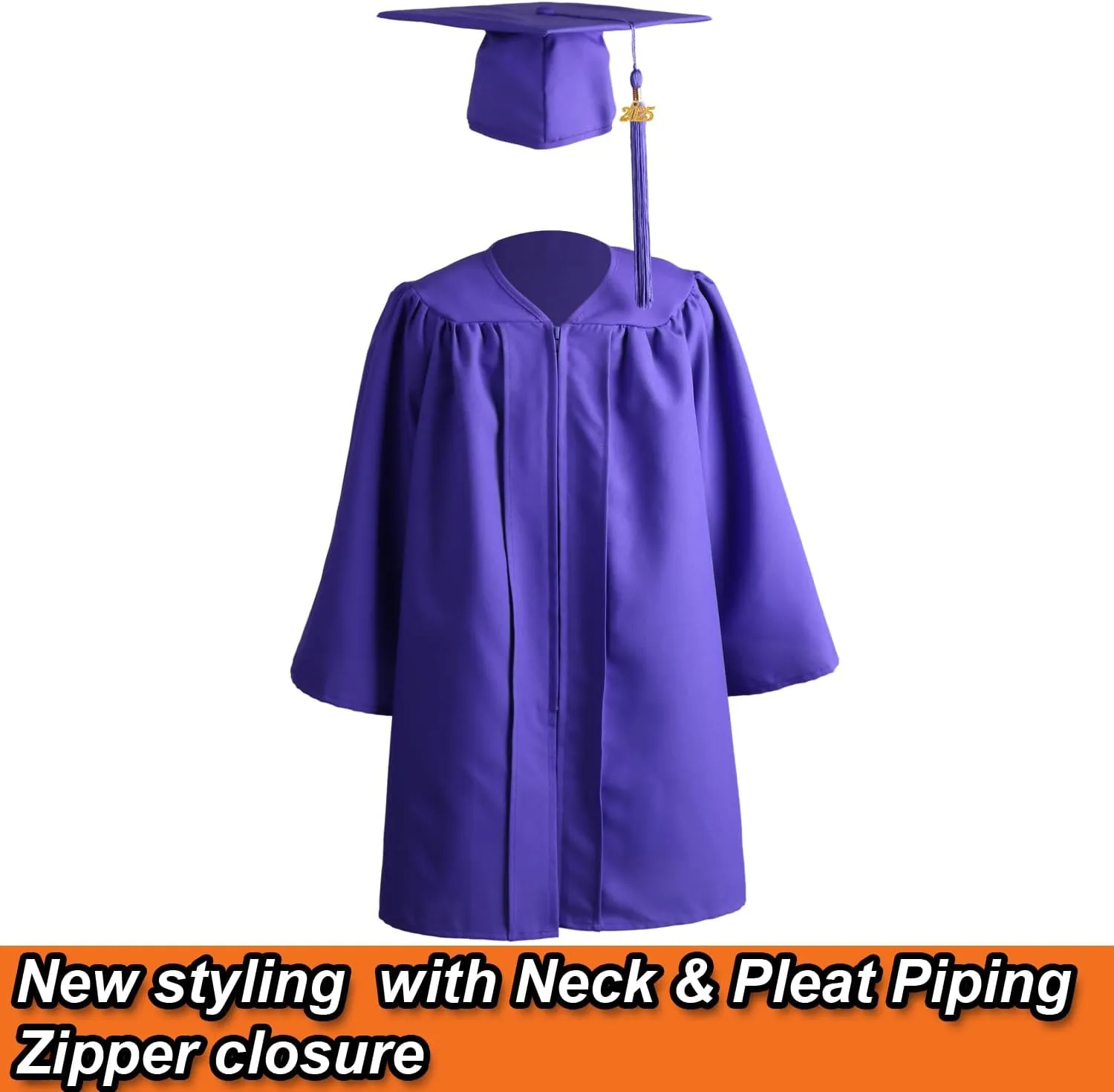 OSBO GradSeason Unisex Matte Kindergarten Graduation Gown Cap Tassel Set 2025