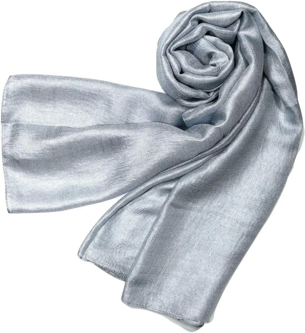 Shanlin Solid Color Silk Feel Long Scarves