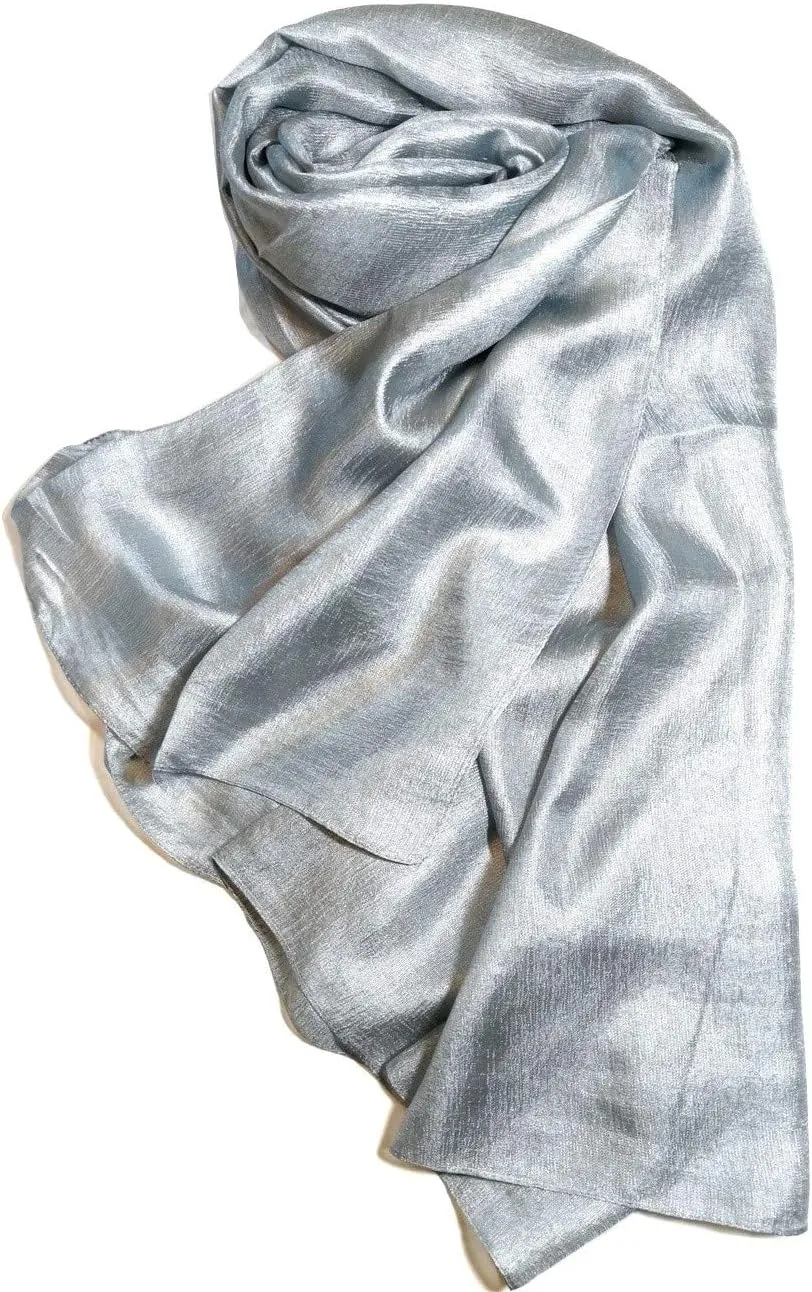 Shanlin Solid Color Silk Feel Long Scarves