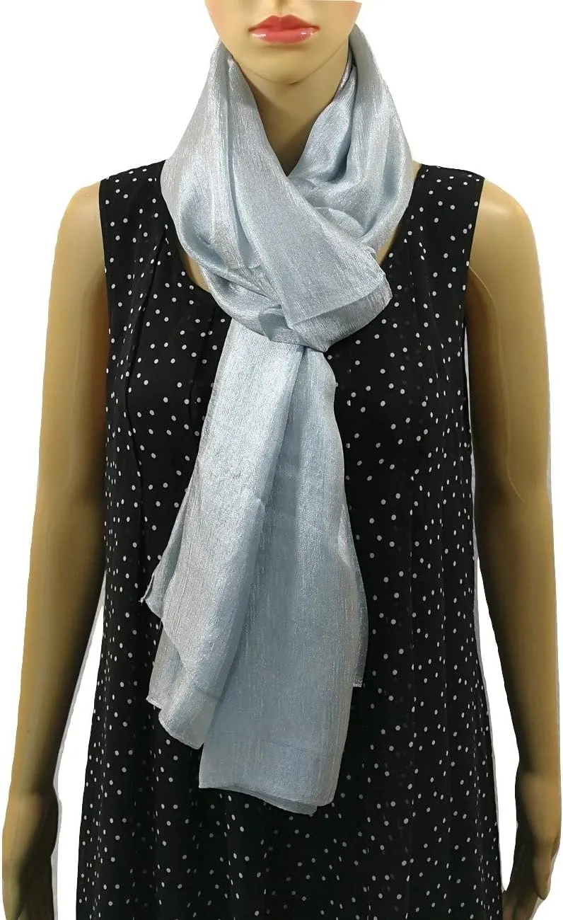 Shanlin Solid Color Silk Feel Long Scarves