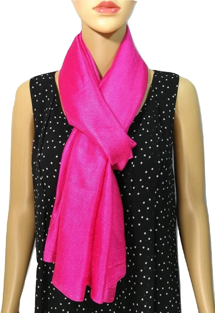 Shanlin Solid Color Silk Feel Long Scarves