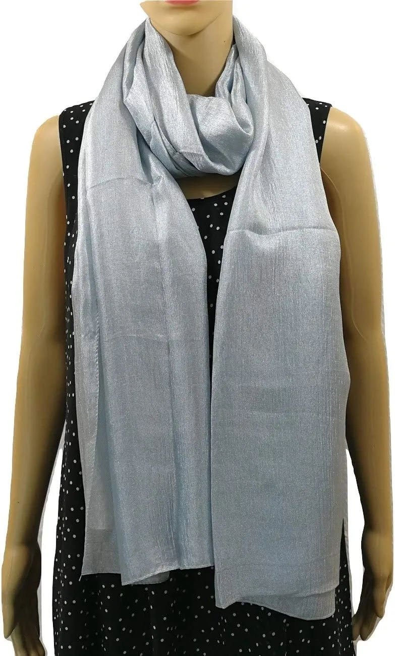 Shanlin Solid Color Silk Feel Long Scarves
