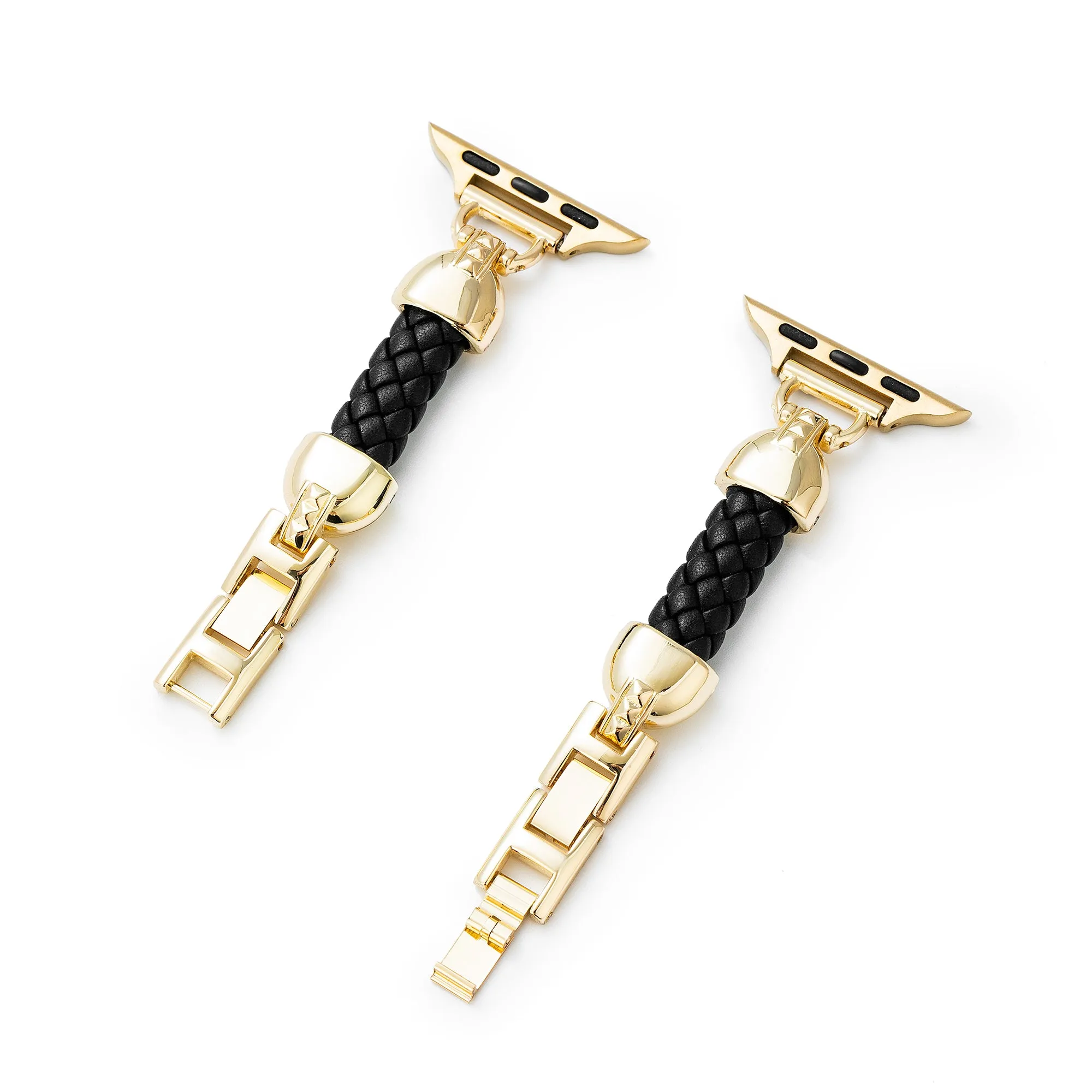 Slim Woven Metal Watch Band