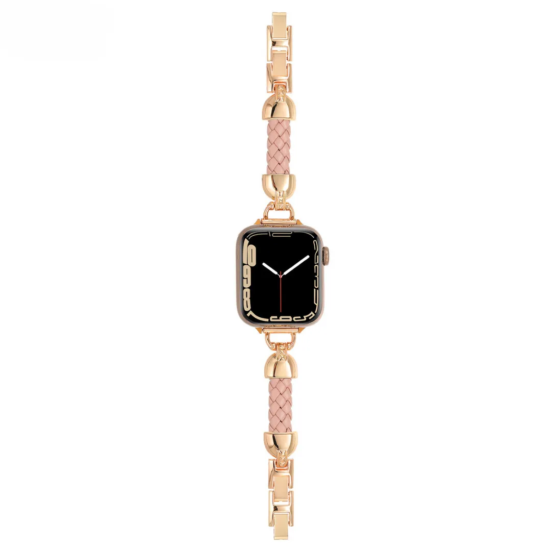 Slim Woven Metal Watch Band