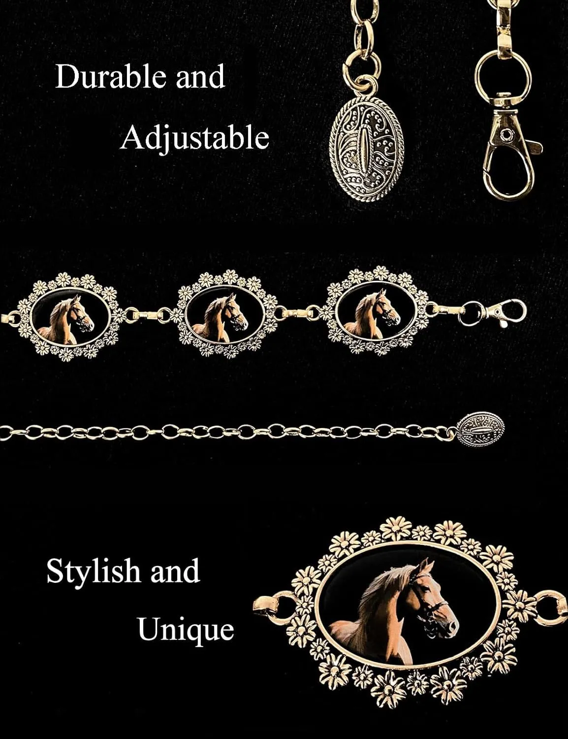 TOPACC Cowgirl Belts for Women Western Chain Belt Metal Concho Belt for Dresses Jeans Country Concert Outfit